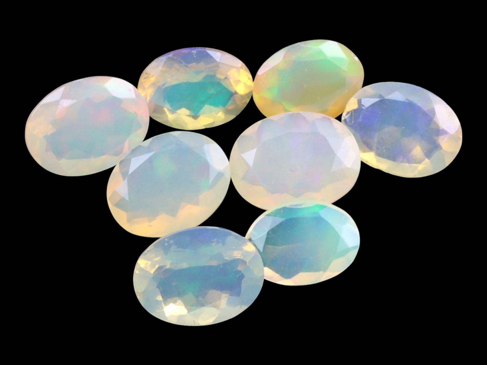 6.75 Carats Multi-Color Faceted Welo Opal Parcel - Natural Ethiopian Stones (1 of 1)
