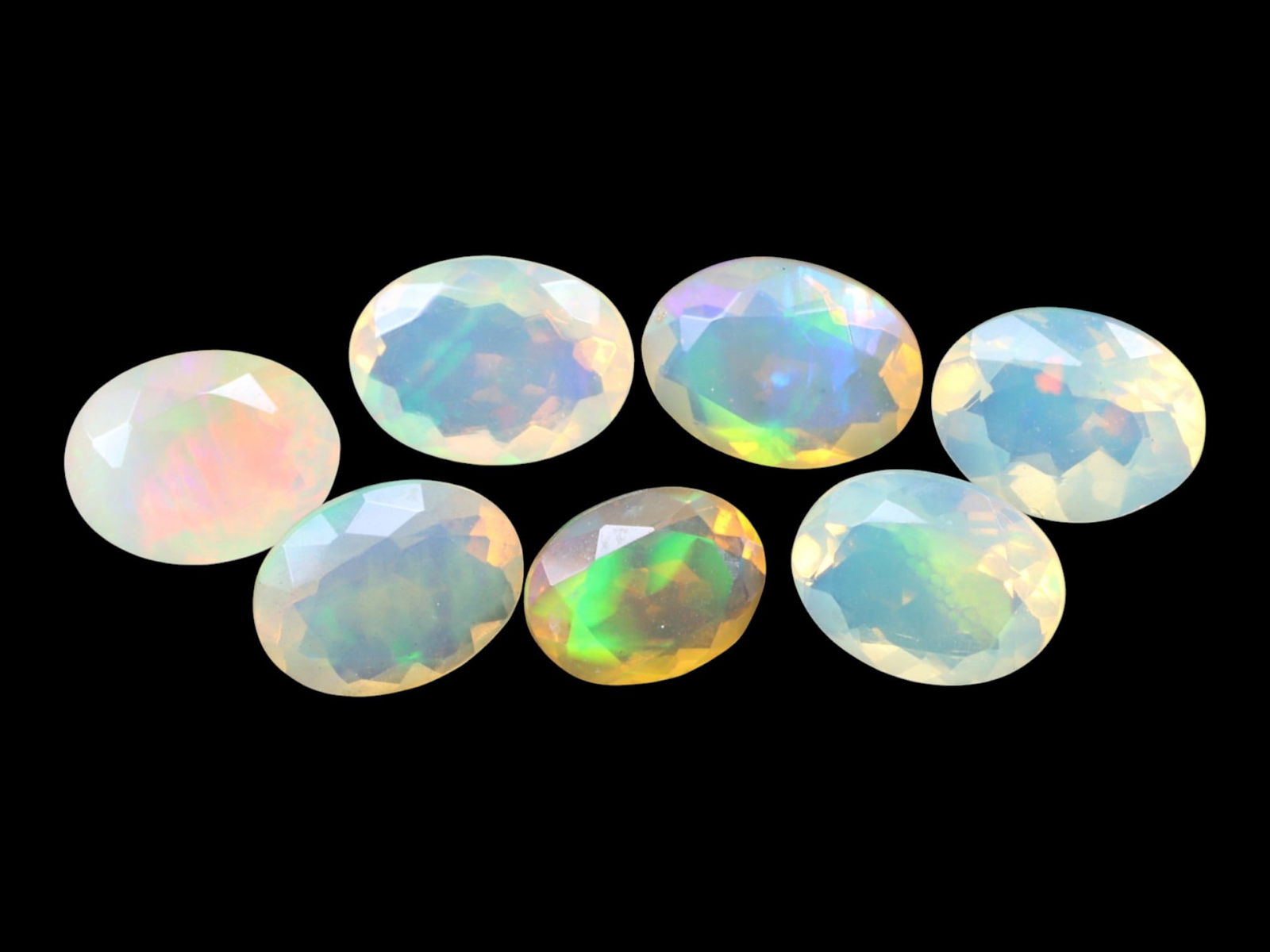 7.77 Carats Multi-Color Faceted Welo Opal Parcel - Natural Ethiopian Stones (1 of 1)