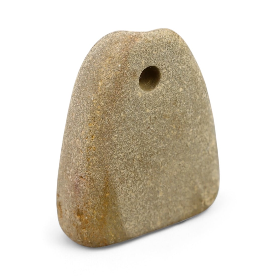 Ancient Ubaid Bell-Shaped Stone Amulet, c. 4500-3800 BCE, 2.7cm: This simple yet deeply evocative amulet dates to the Ubaid Period, one of the earliest cultural phases of ancient Mesopotamia, predating the rise of the Sumerian city-states. Carved from fine-grained 