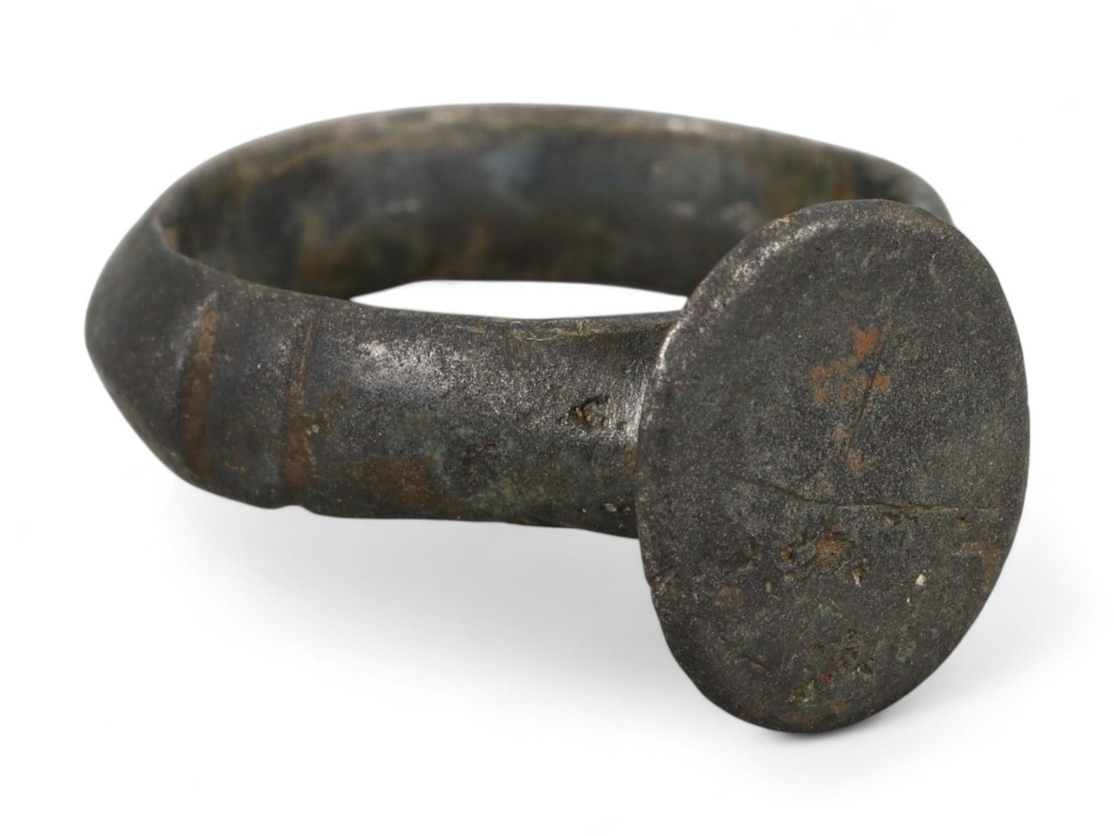 Ancient Roman Bronze Signet Ring, c. 2nd-4th Century CE, US 7.5 (1 of 3)