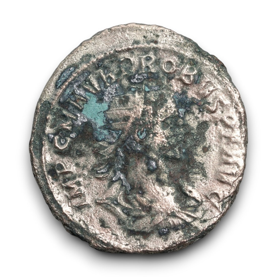 ROMAN EMPIRE: Emperor Radiate - Divine Authority Antoninianus Silver Coin, c. 3rd Century AD, 23mm (1 of 2)