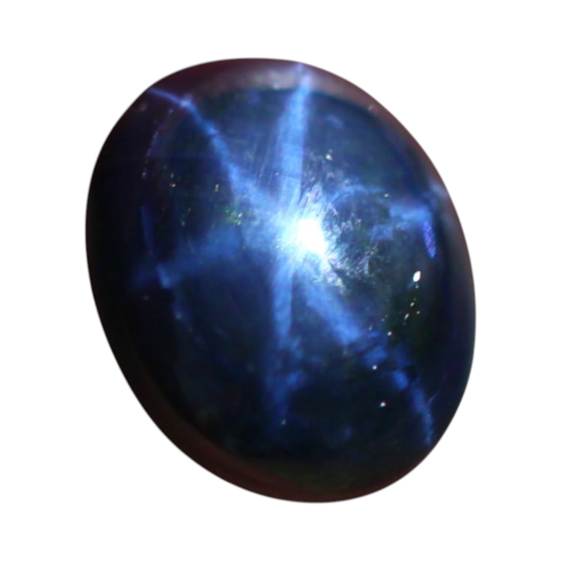 4.29 Carats Deep Midnight Blue Star Sapphire Oval Cabochon - Natural Sri Lankan Stone (1 of 3)