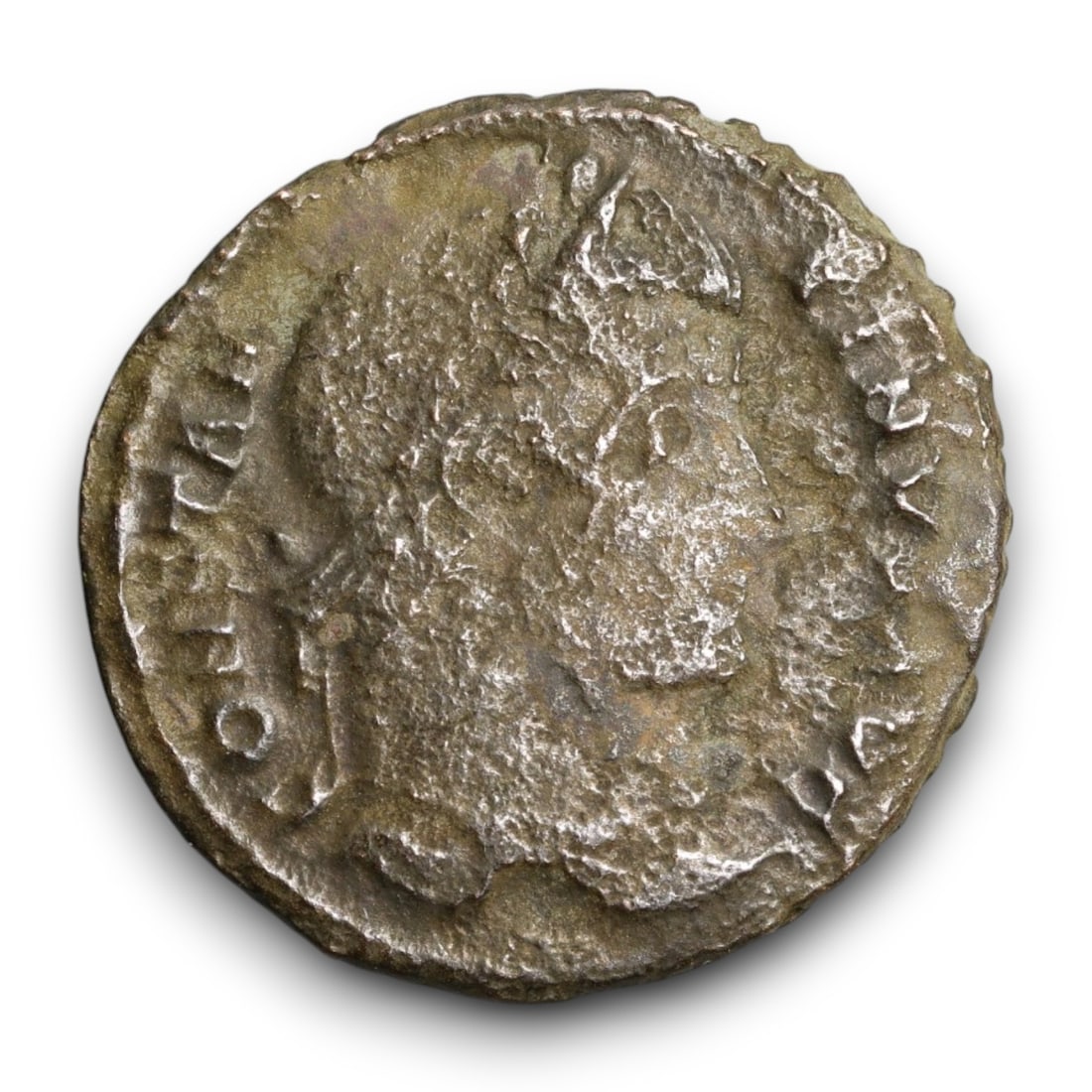 ROMAN EMPIRE: Imperial Authority - Bronze Coin, c. 1st-3rd Century AD, 19mm: Struck during the turbulent decades of the later Roman Empire, this 19mm bronze coin reflects the enduring symbolism of imperial control amidst crisis. Its compact yet deliberate design likely feature