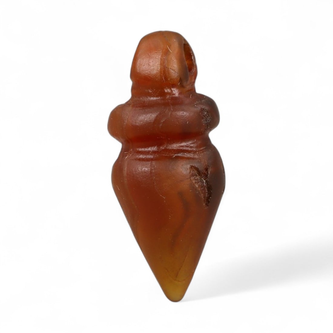 Ancient Coptic Egyptian Carnelian Amulet Bead, c. 4th-7th Century CE, 2cm (1 of 2)