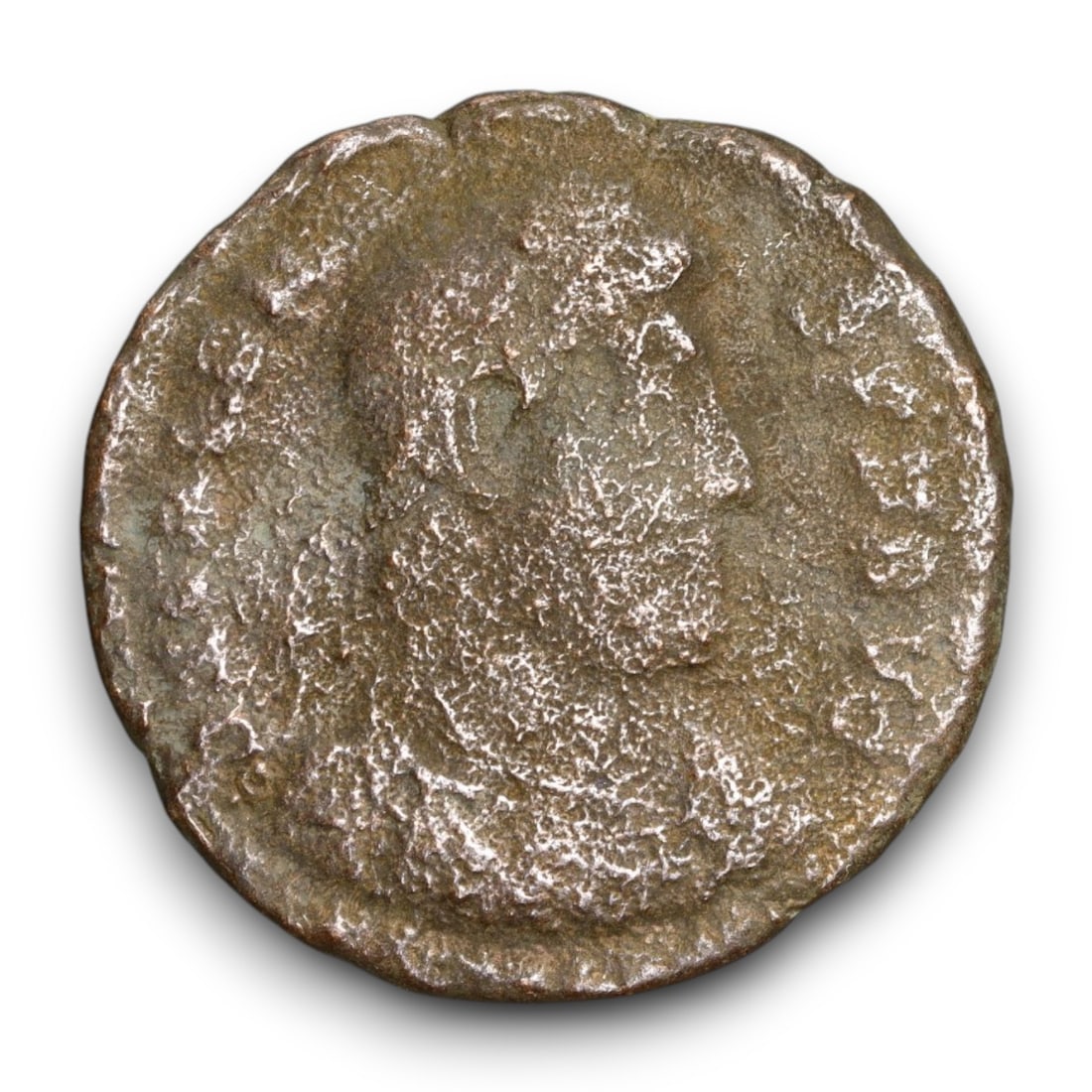 ROMAN EMPIRE: Imperial Authority - Bronze Coin, c. 1st-3rd Century AD, 19mm: Struck during the turbulent decades of the later Roman Empire, this 19mm bronze coin reflects the enduring symbolism of imperial control amidst crisis. Its compact yet deliberate design likely feature