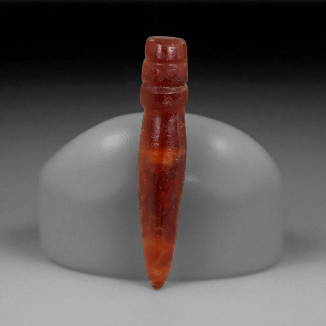 Ancient New Kingdom Egyptian Carnelian Amulet, c. 1550-1069 BCE 3.5g (1 of 2)