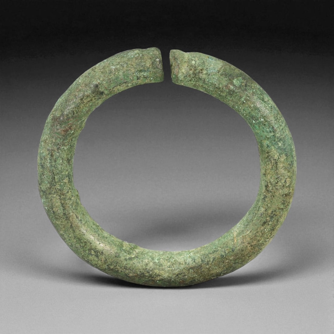 Ancient Roman Solid Bronze Provincial Bracelet, c. 1st-3rd Century CE, 138g (1 of 2)