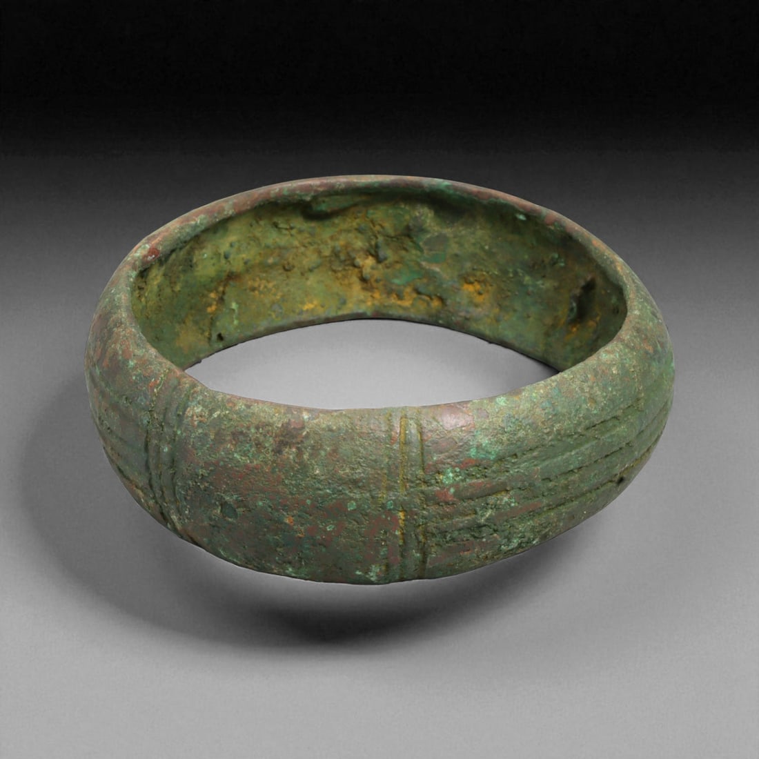 Ancient Roman Bronze Bracelet, c. 1st-3rd Century CE, 8cm, 87g (1 of 3)