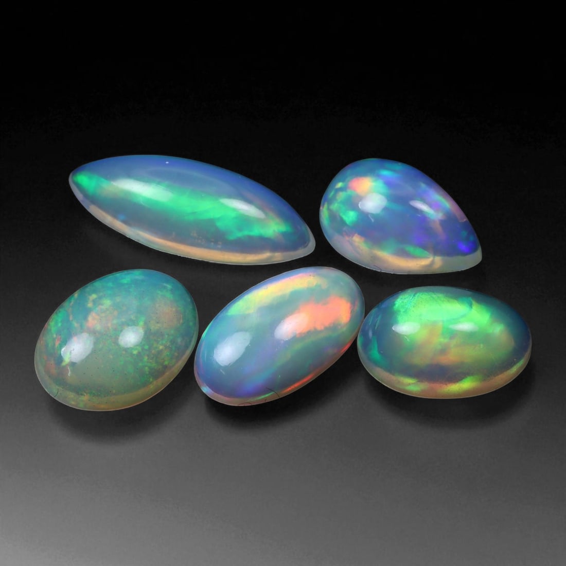 9.59 Carats Multi-Color Welo Opal Lot - Natural Ethiopian Stones (1 of 1)