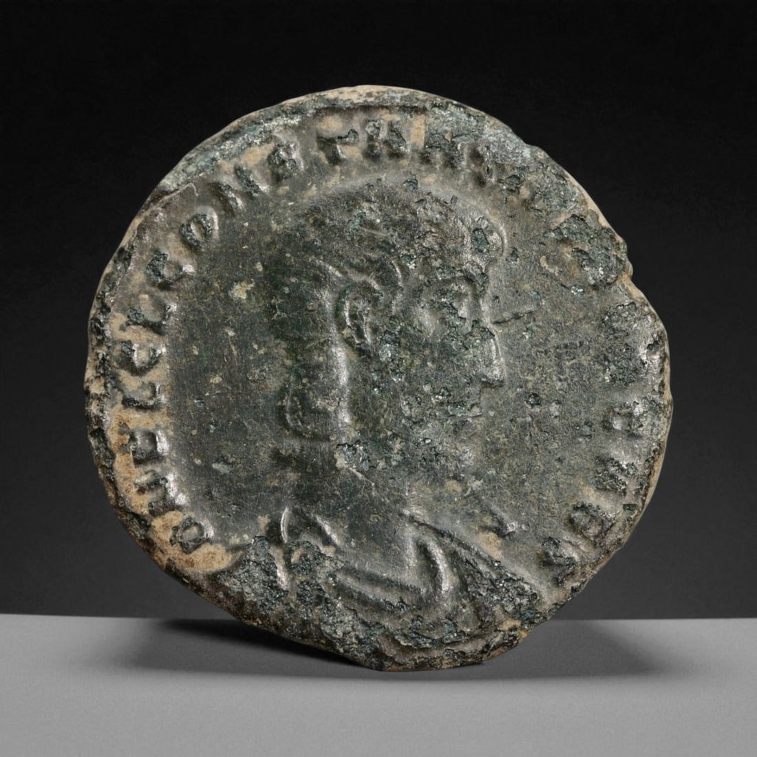 ROMAN EMPIRE: Imperial Authority - Bronze Coin, c. 1st-3rd Century AD, 22mm: Struck during the turbulent decades of the later Roman Empire, this 19mm bronze coin reflects the enduring symbolism of imperial control amidst crisis. Its compact yet deliberate design likely feature