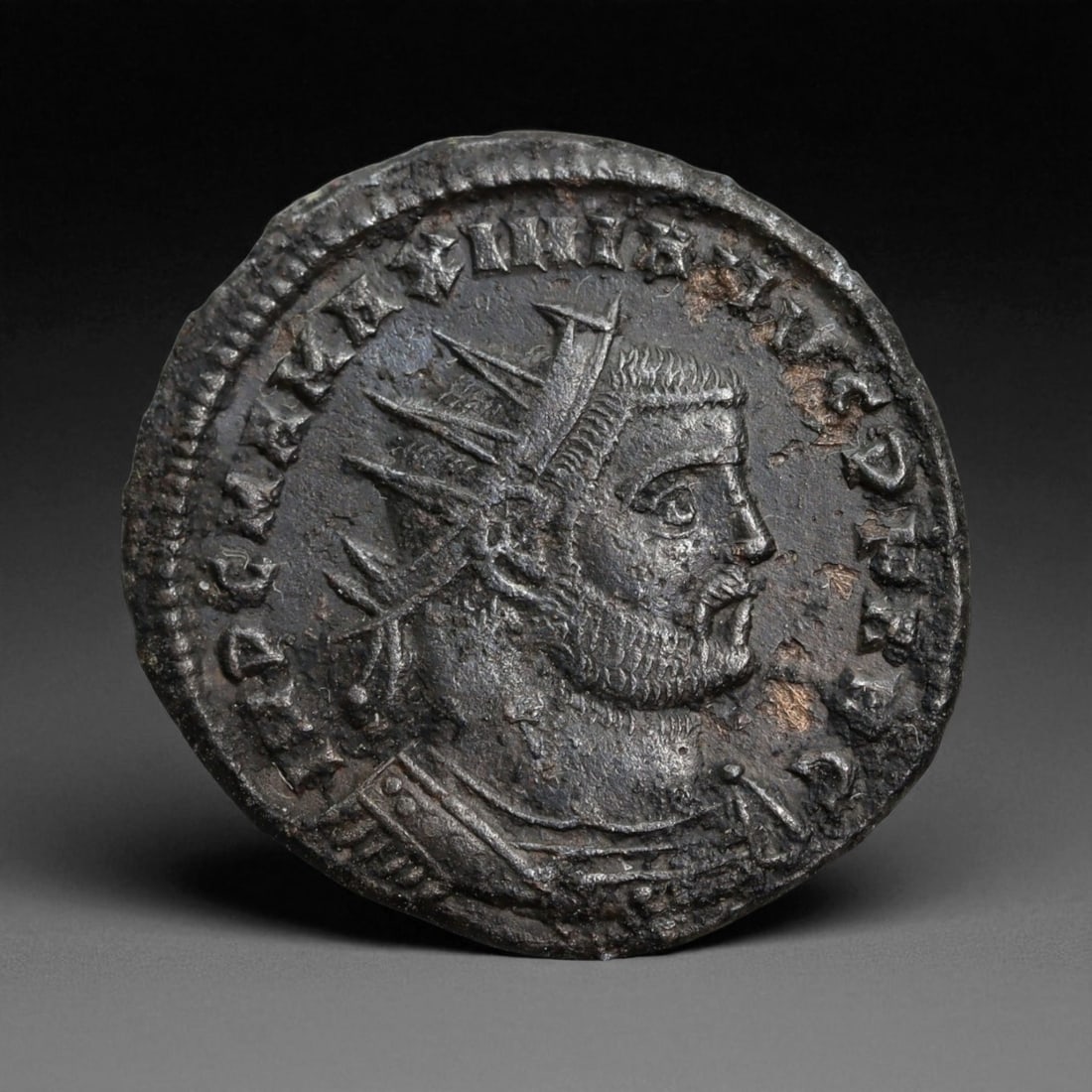 ROMAN EMPIRE: Imperial Authority - Bronze Coin, c. 1st-3rd Century AD, 20mm: Struck during the turbulent decades of the later Roman Empire, this 19mm bronze coin reflects the enduring symbolism of imperial control amidst crisis. Its compact yet deliberate design likely feature