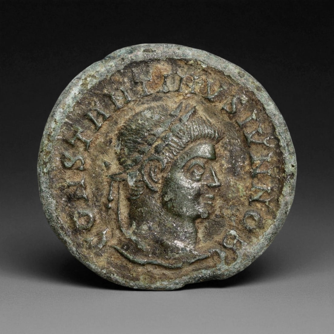 ROMAN EMPIRE: Imperial Authority - Bronze Coin, c. 1st-3rd Century AD, 19mm: Struck during the turbulent decades of the later Roman Empire, this 19mm bronze coin reflects the enduring symbolism of imperial control amidst crisis. Its compact yet deliberate design likely feature