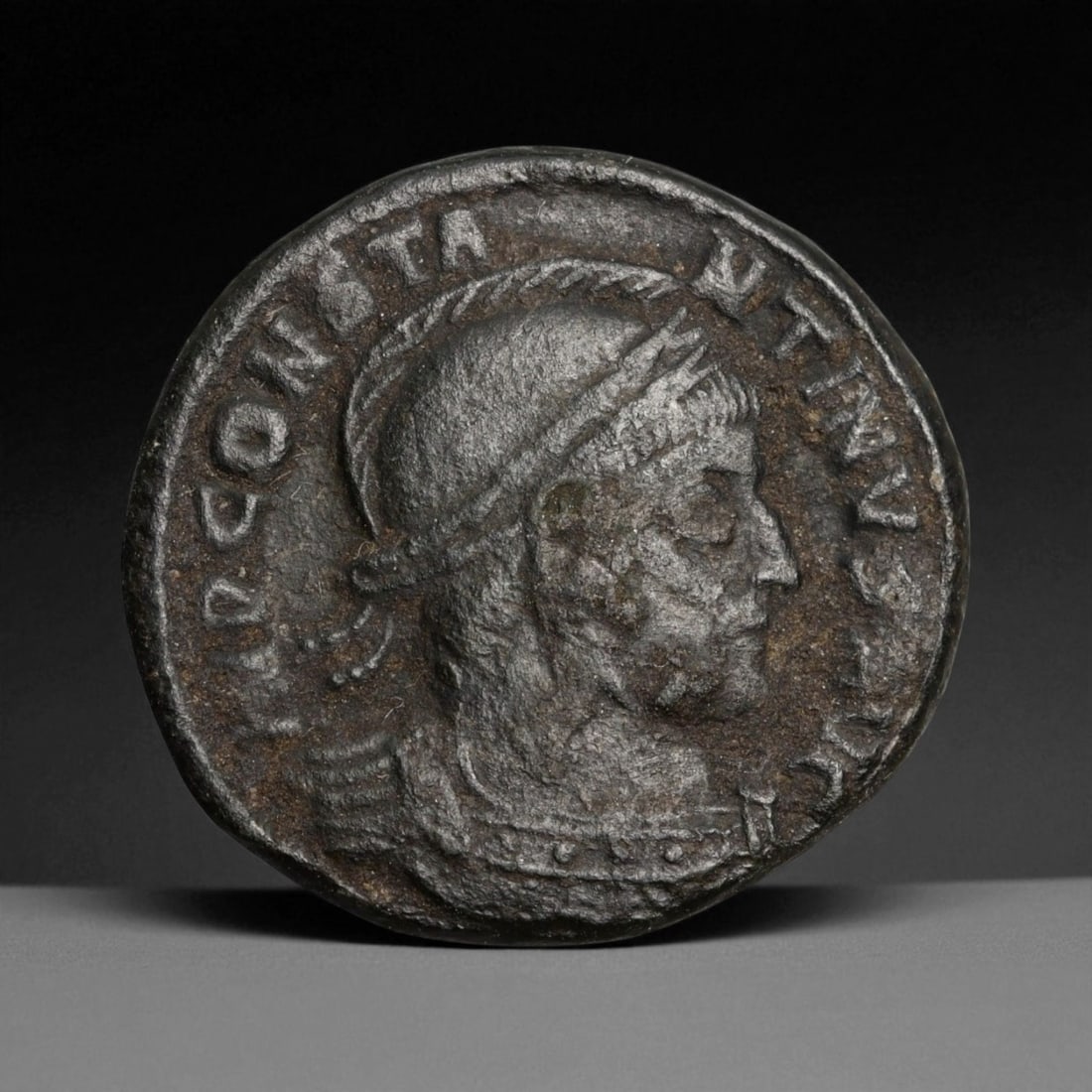 ROMAN EMPIRE: Imperial Authority - Bronze Coin, c. 1st-3rd Century AD, 17mm: Struck during the turbulent decades of the later Roman Empire, this 19mm bronze coin reflects the enduring symbolism of imperial control amidst crisis. Its compact yet deliberate design likely feature
