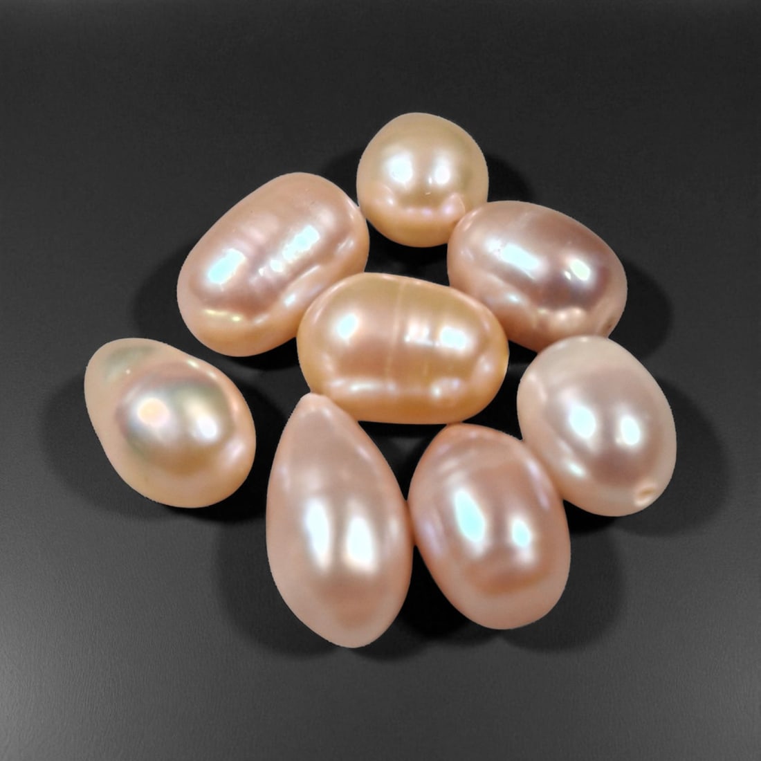5.4 Grams Blush and Champagne Freshwater Pearl Lot - Natural Cultured Selection (1 of 3)