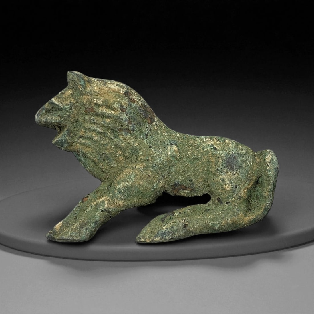 Ancient Achaemenid Persian Bronze Lion Plaque, c. 6th-4th Century BCE, 7cm (1 of 2)