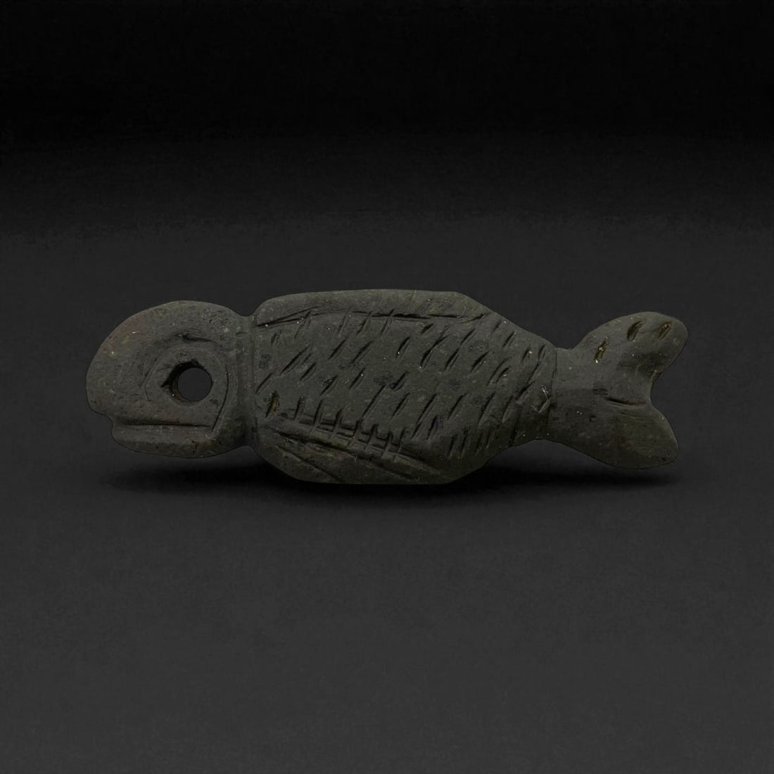 Ancient Egyptian Fish-Shaped Stone Amulet, c. New Kingdom 1550-1070 BCE (9cm) (1 of 2)