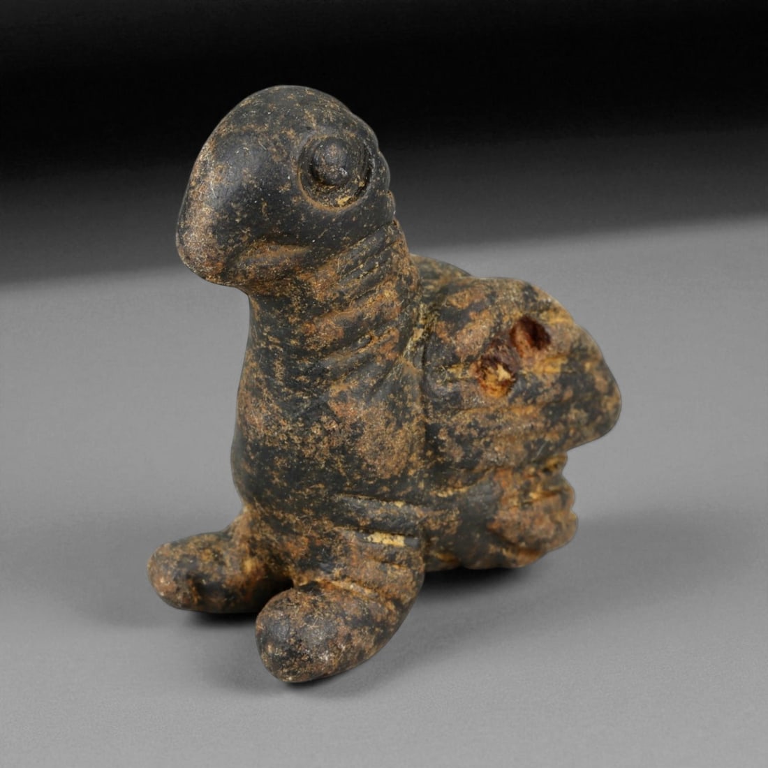 Ancient Western Asiatic Vulture Effigy Amulet, Basalt, c. 2200-1900 BCE, 3.5cm (1 of 3)