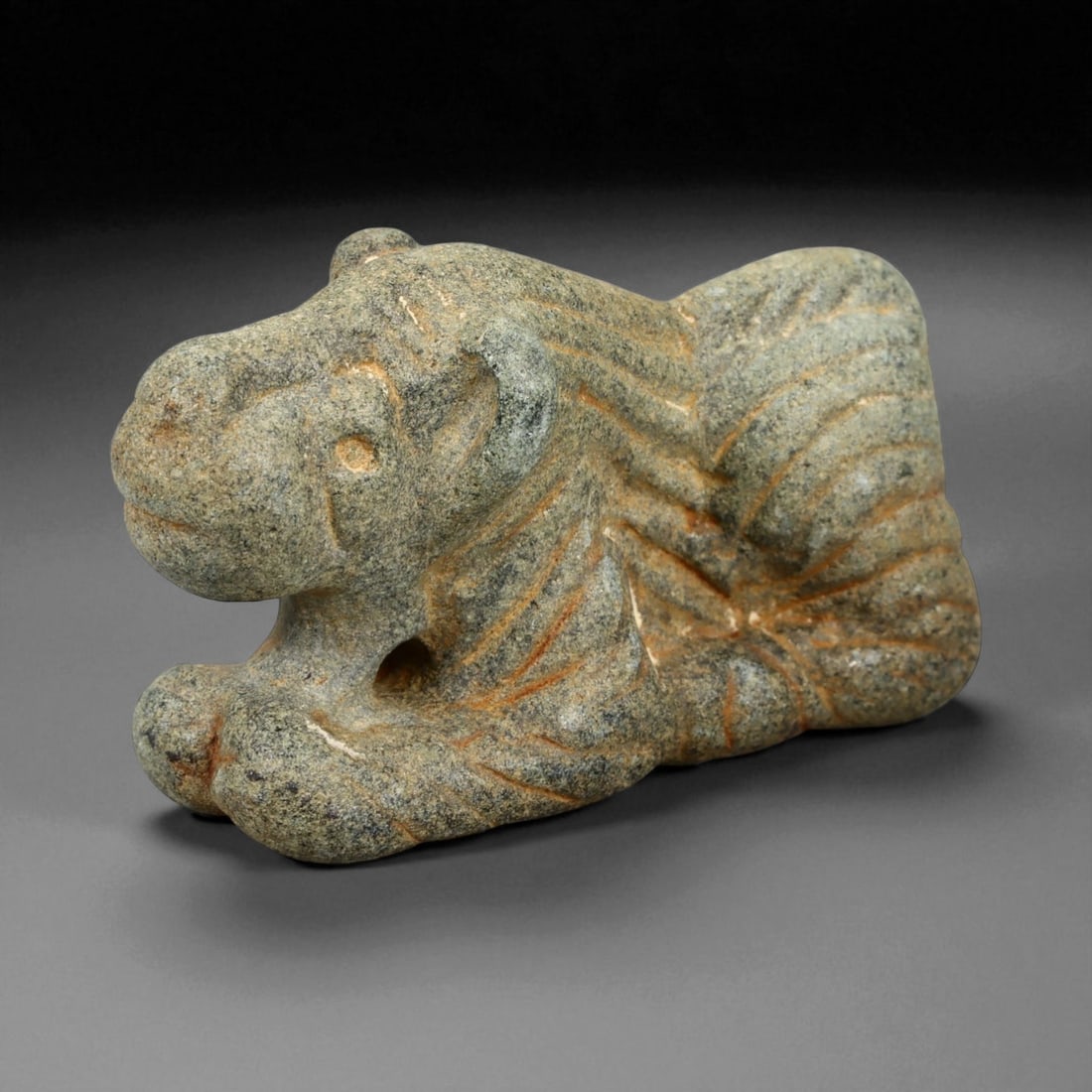 Ancient Egyptian Lion Cub Steatite Amulet, c. 18th Dynasty, 5 cm (1 of 3)