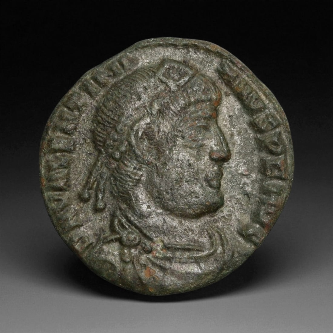 ROMAN EMPIRE: Imperial Authority - Bronze Coin, c. 1st-3rd Century AD, 16mm: Struck during the turbulent decades of the later Roman Empire, this 19mm bronze coin reflects the enduring symbolism of imperial control amidst crisis. Its compact yet deliberate design likely feature