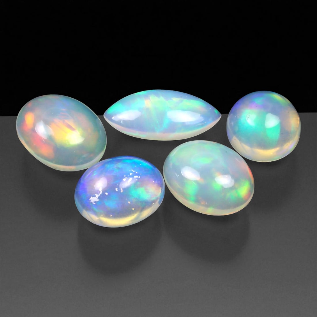 9.73 Carats Multi-Color Welo Opal Lot - Natural Ethiopian Stones (1 of 1)