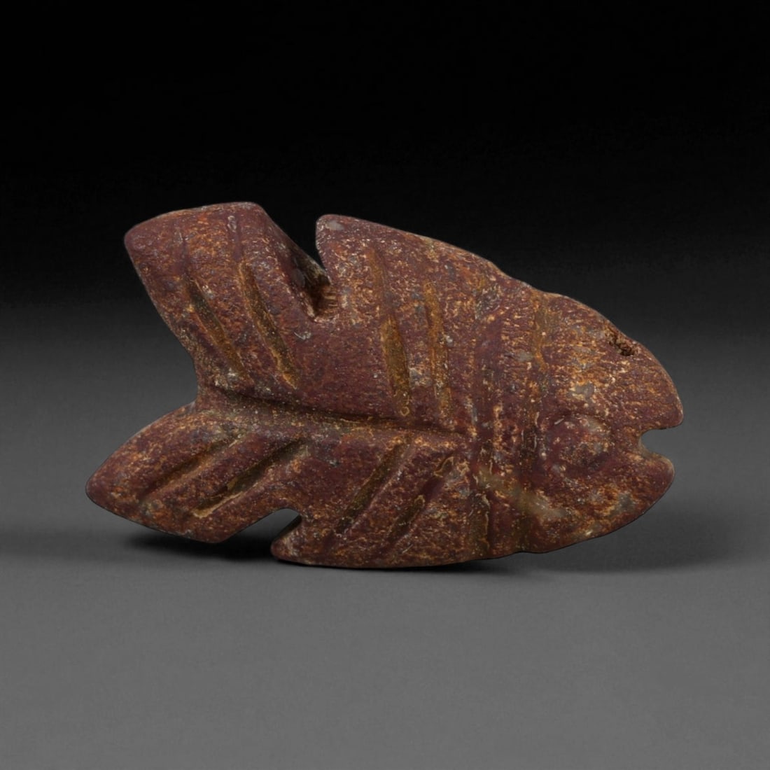 Ancient Indus Valley Red Jasper Fish Amulet, c. 2600-1900 BCE, 2.2cm (1 of 2)