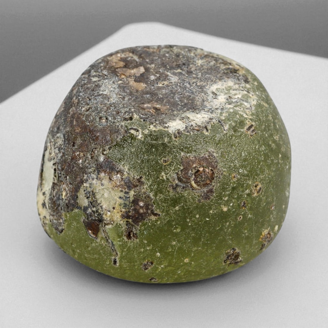 Ancient Egyptian Green Glass Ingot Fragment, New Kingdom-Late Period, c. 1500-600 BCE, 3x2cm, 24.9g (1 of 3)