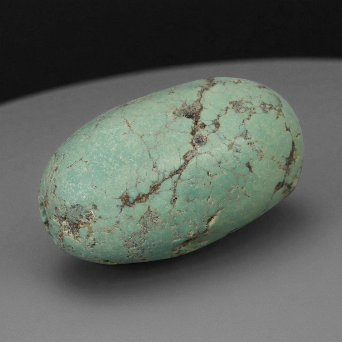 Antique Tibetan Mala Prayer Turquoise Amulet Bead, c. 18th-19th Century, 2cm, 4g (1 of 2)