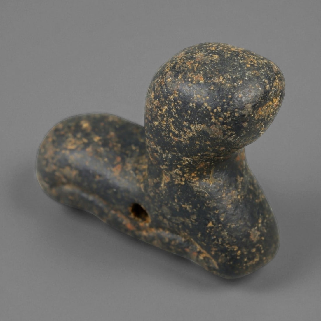 Ancient Bactrian Lapis Lazuli Feline Amulet, c. 3rd-2nd Millennium BCE, 2cm, 5.3g: This finely carved feline amulet, crafted from deep blue lapis lazuli. It originates from Bactria (ancient Afghanistan, c. 2300-1700 BCE), a region celebrated for its lapidary artistry and as the worl