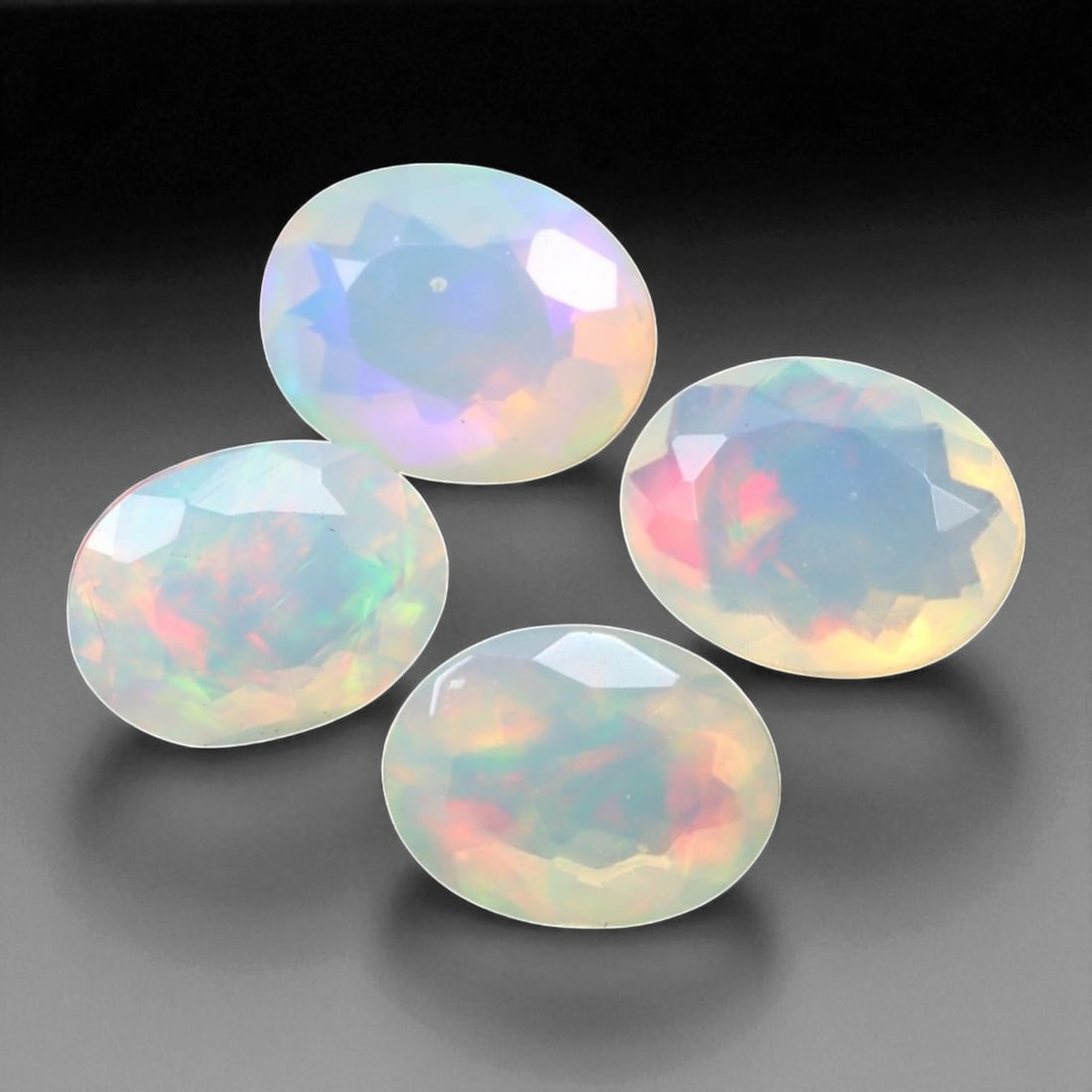 4.52 Carats Multi-Color Faceted Welo Opal Parcel - Natural Ethiopian Stones (1 of 1)