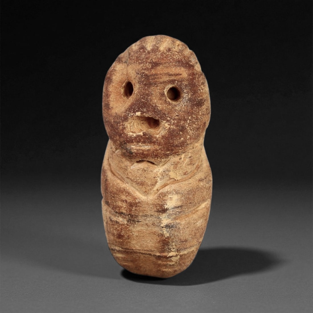Ancient Medieval Coptic Egyptian Stone Idol Figure, c. 6th-9th Century CE, 3.5cm (1 of 2)