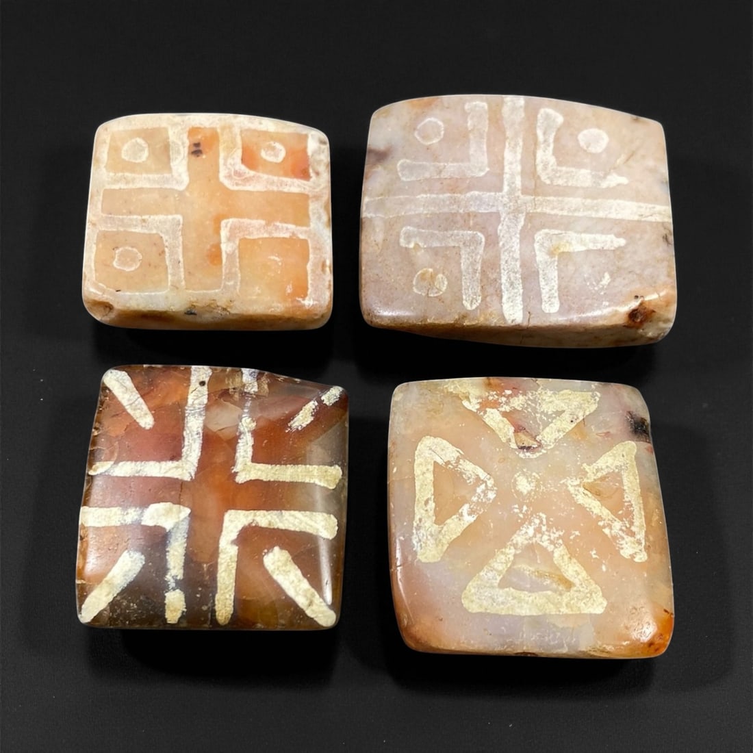 Ancient Indo-Himalayan Silk Road Trade Carnelian Beads, c. 8th-12th Century CE, 2.2-2.8cm (1 of 1)