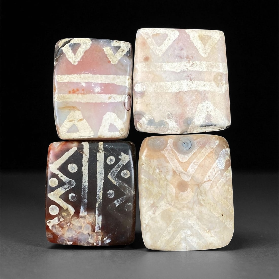 Ancient Indo-Himalayan Silk Road Trade Carnelian Beads, c. 8th-12th Century CE, 2.2-2.6cm (1 of 1)