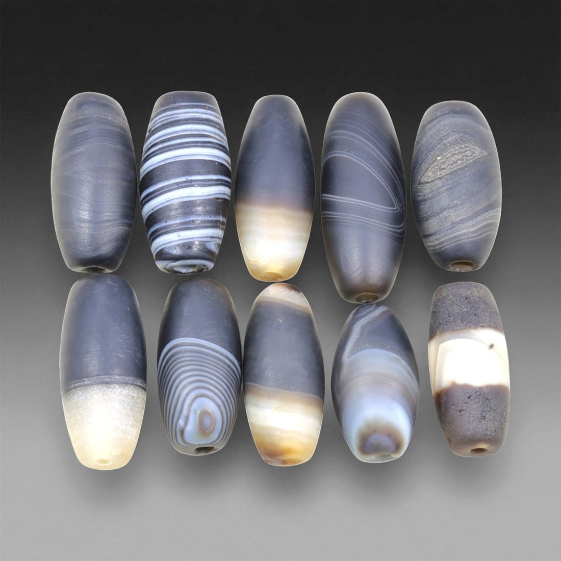 Antique Tibetan Agate Bead Group, c. 18th-20th Century, 2.5-3.6cm (1 of 1)
