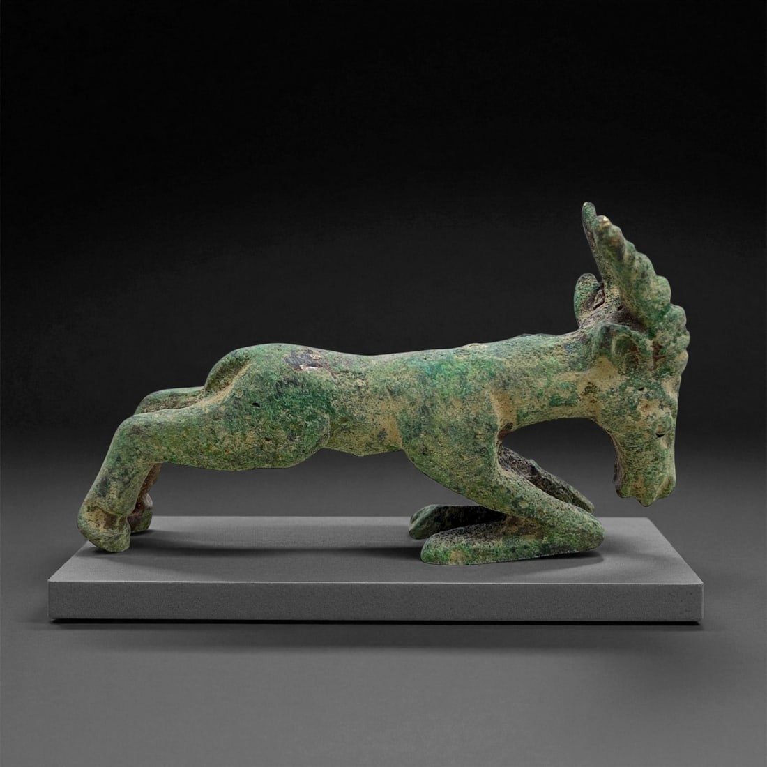 Ancient Luristan Bronze Ibex Effigy, c. 10th-8th Century BCE, 8cm, 95g (1 of 2)