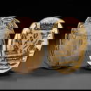 Ancient Egyptian Hieroglyphic Inscription Steatite Scarab Seal, New Kingdom, c. 1550-1070 BCE, 4.3cm