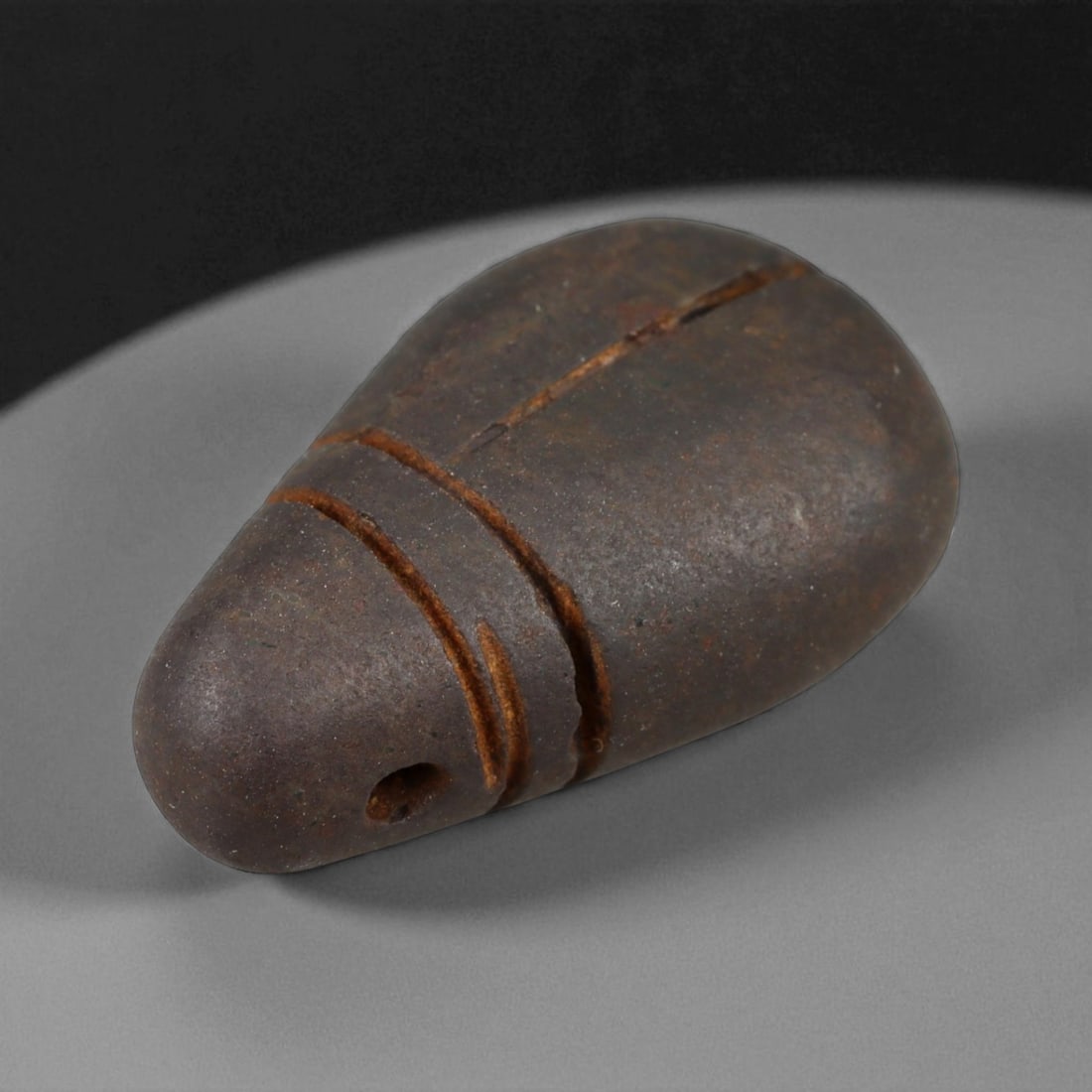 Ancient Coptic Egyptian Black Stone Fly Amulet, c. 5th-7th Century CE 27 mm (1 of 3)