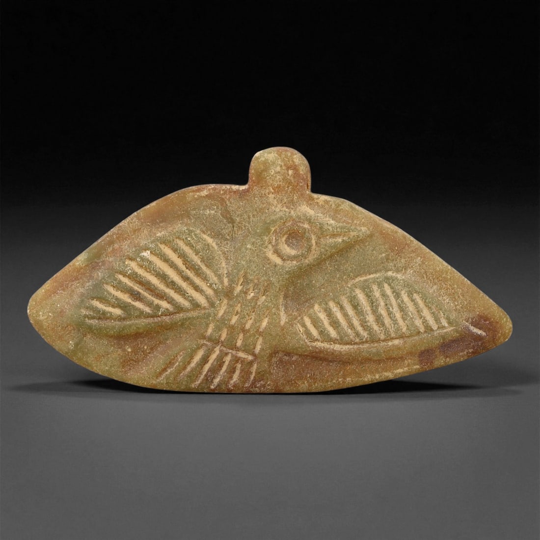 Ancient Mesopotamian Serpentine Bird Amulet, c. Old Babylonian Period, 5.2cm, 32ES (1 of 2)