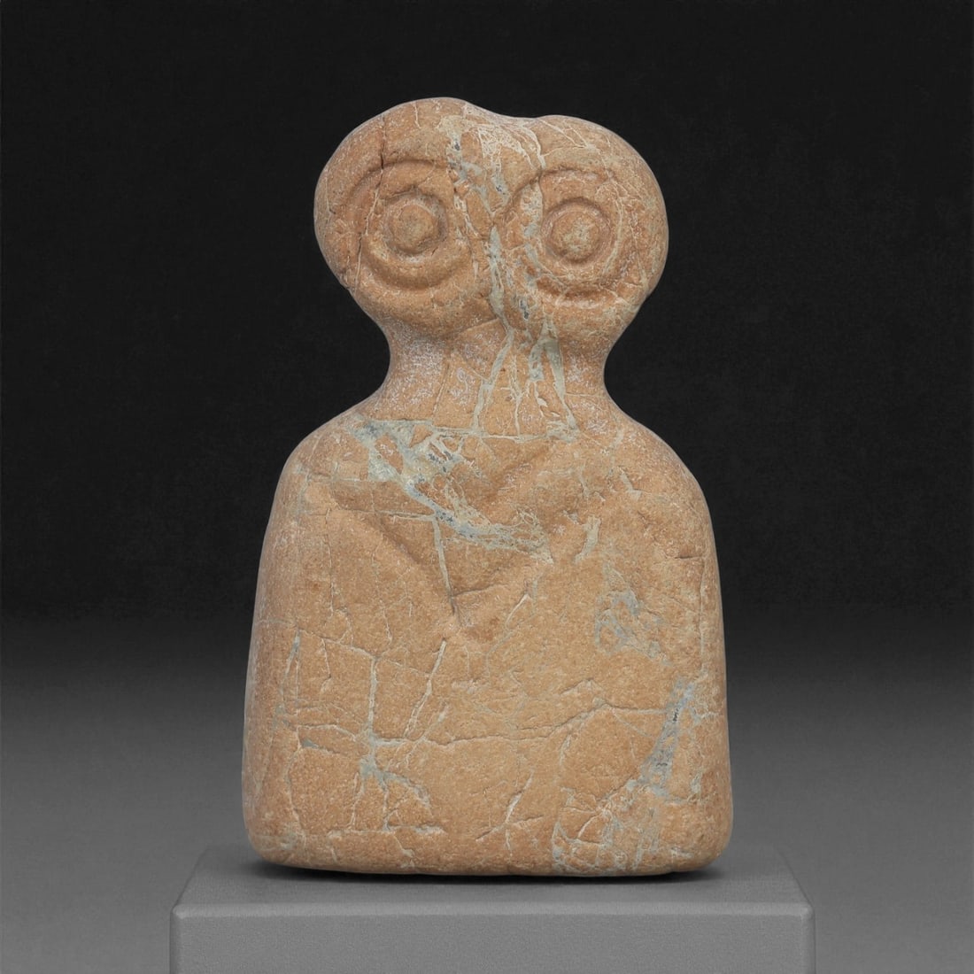 A Near Eastern Stone Eye Idol, 4th-3rd Millennium BCE, 81LB (1 of 2)