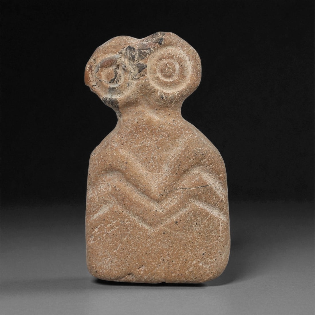 A Near Eastern Stone Eye Idol, 4th-3rd Millennium BCE, 76ZB (1 of 2)