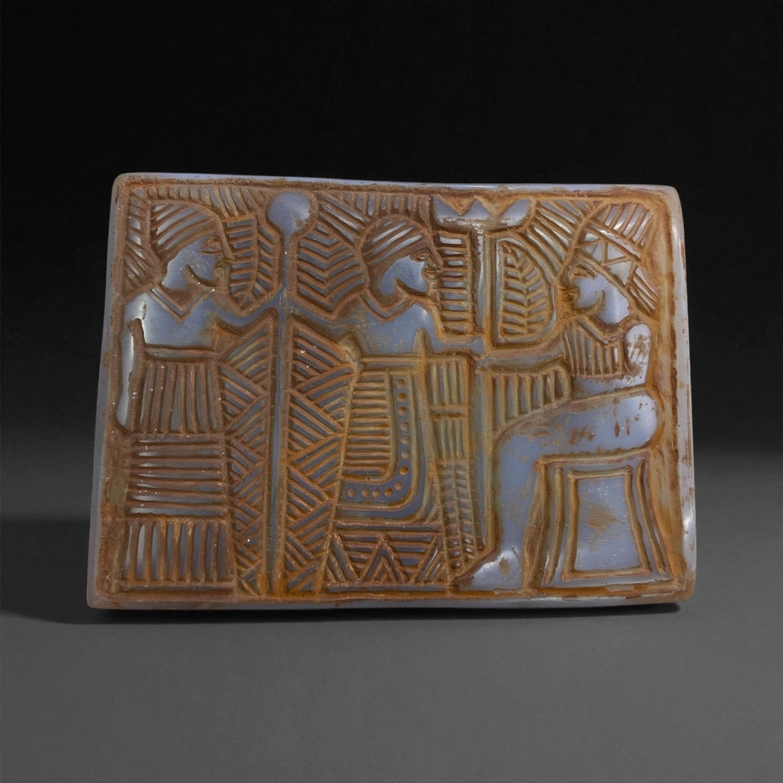 A Near Eastern Chalcedony Plaque Relief, Early Islamic Period, 8th-12th Century CE, 581g, 6EE (1 of 2)