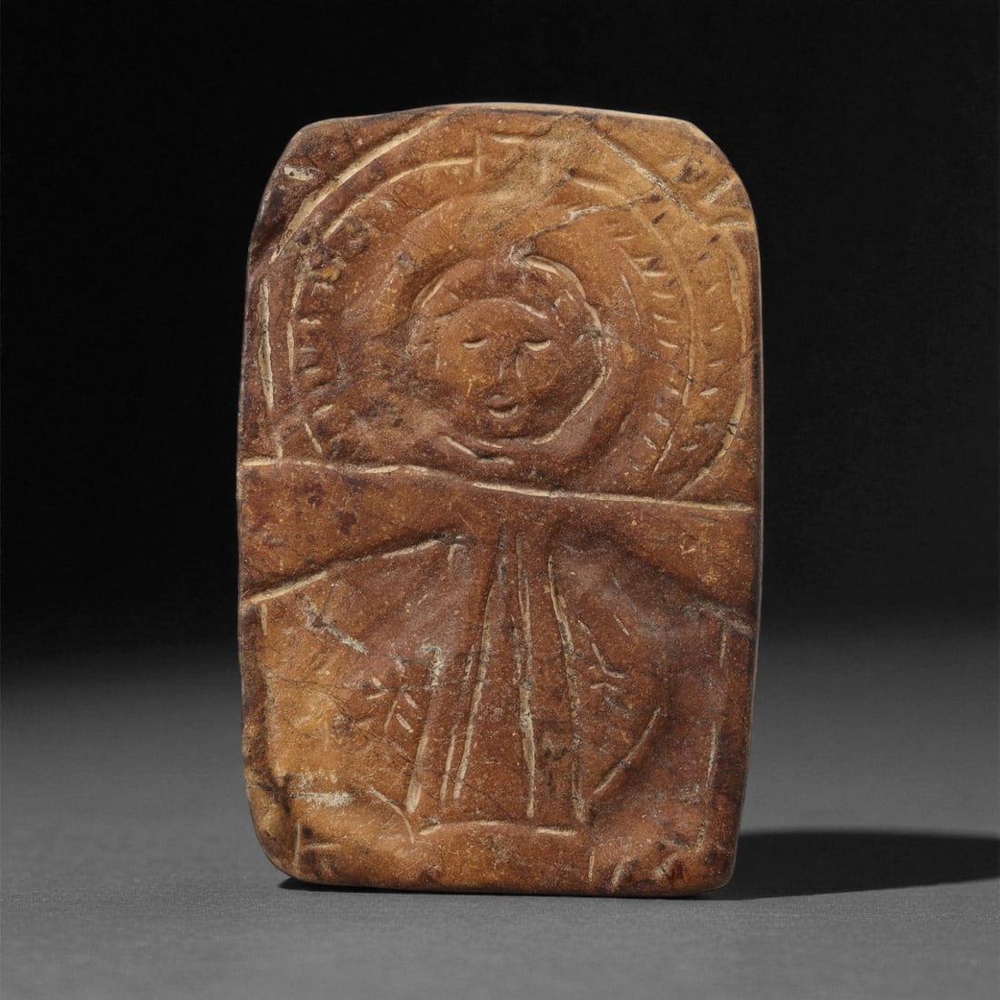 A Late Antique Stone Relief with Figural Motif, 4th-6th Century CE, 67LA (1 of 2)