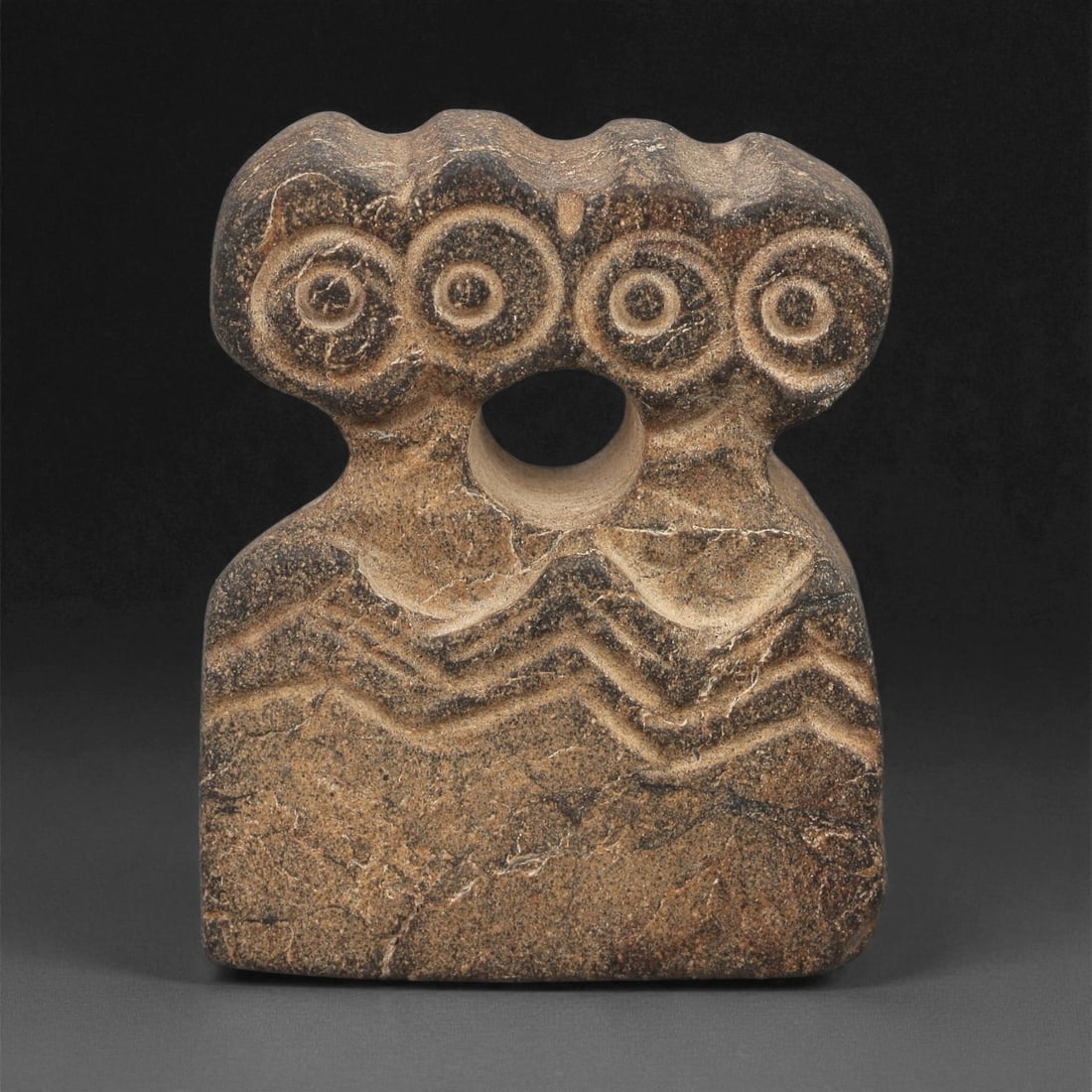 A Near Eastern Stone Eye Idol, 4th-3rd Millennium BCE, 10LB (1 of 2)