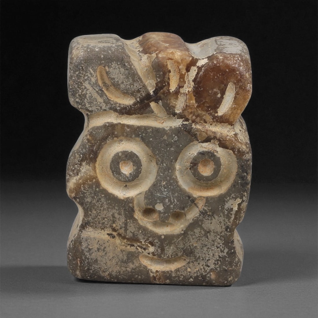 A Near Eastern Stone Anthropomorphic Plaque, 3rd Millennium BCE, 12ZA (1 of 2)