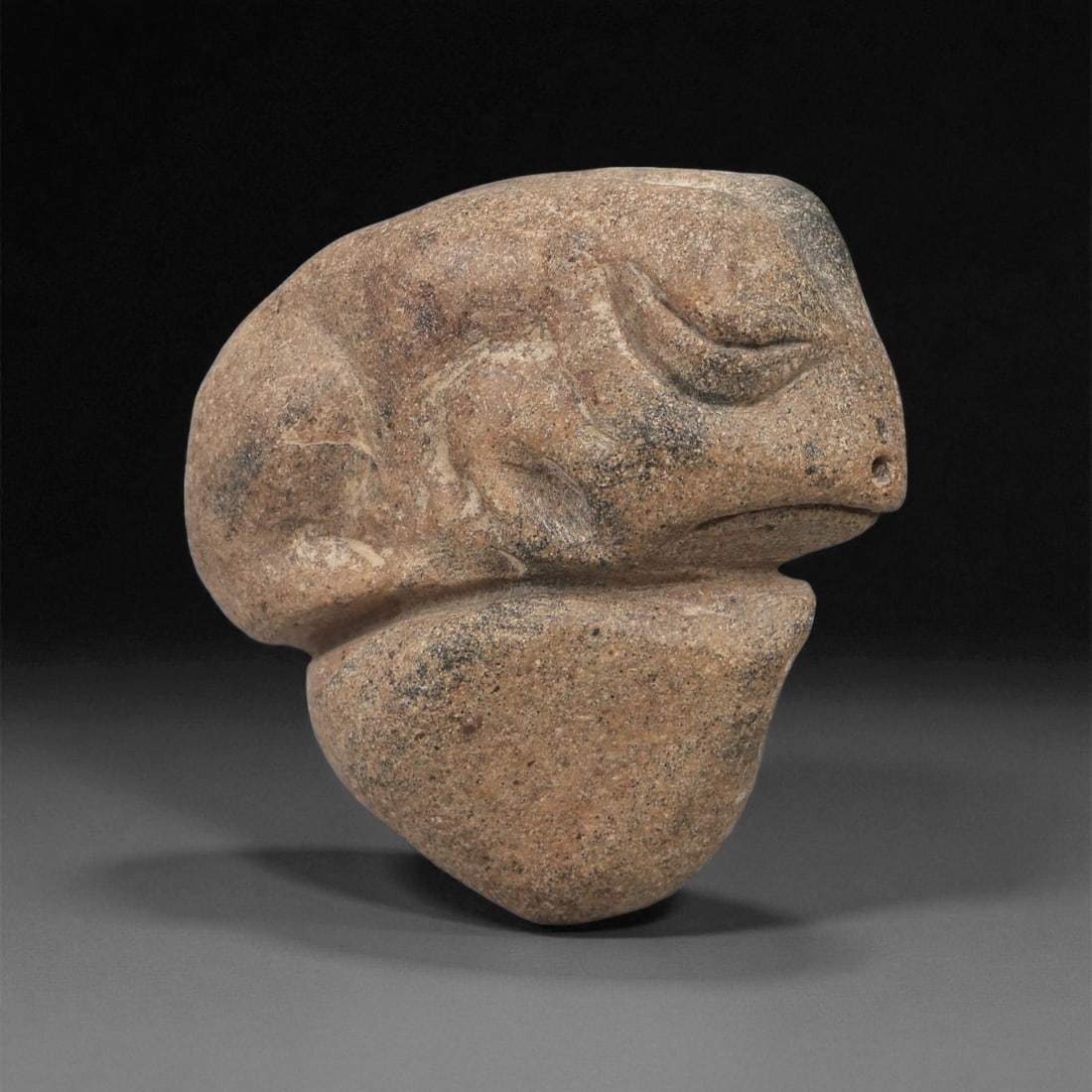 A Near Eastern Stone Zoomorphic Figure, 3rd-2nd Millennium BCE, 50LA (1 of 2)