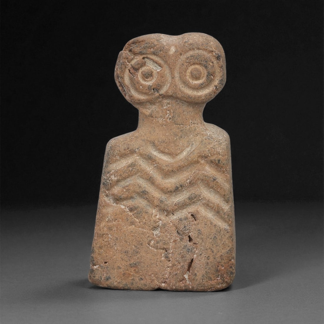 A Near Eastern Stone Eye Idol, 4th-3rd Millennium BCE, 35LB (1 of 2)