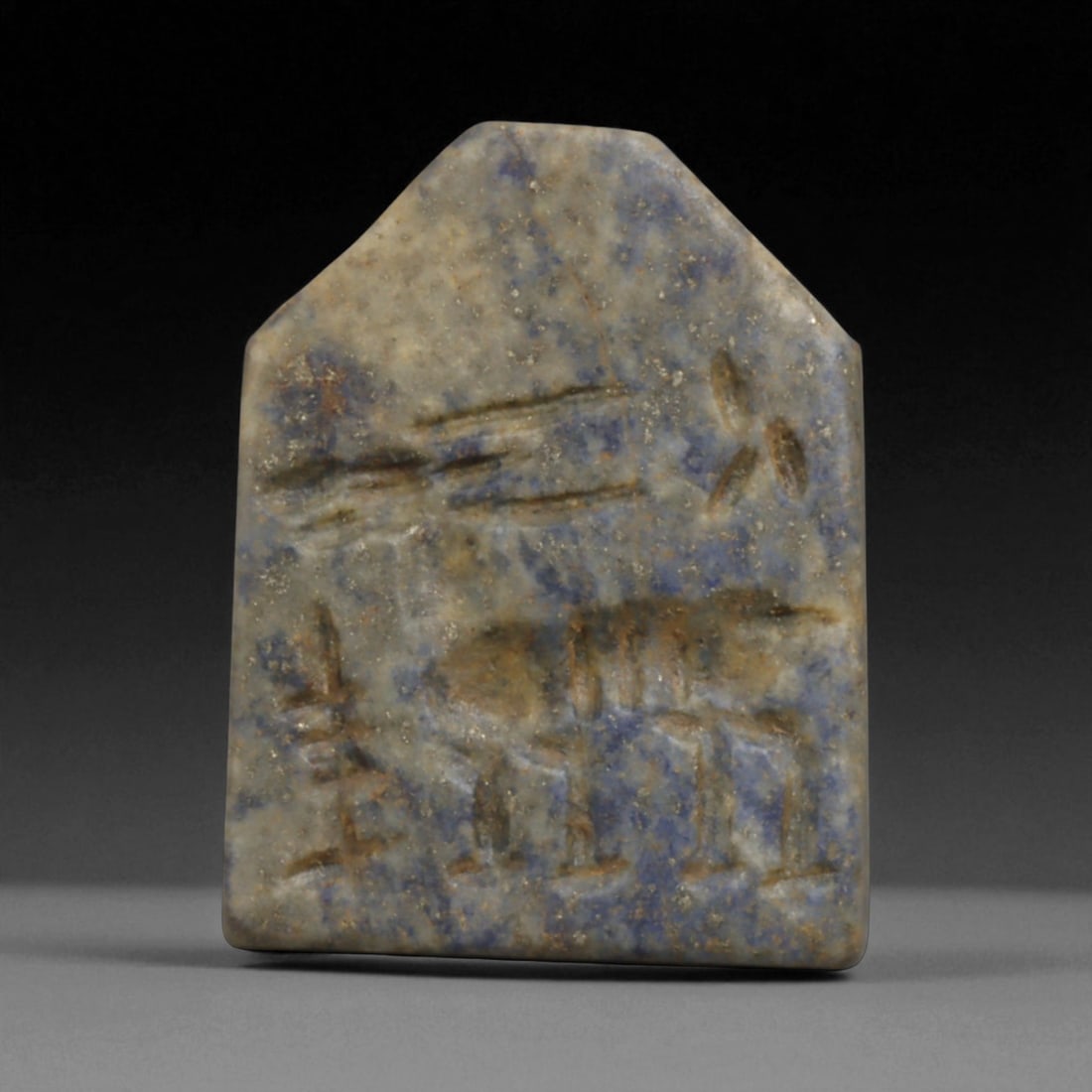 Ancient Near Eastern Double Convex Amulet Bead, c. 2nd-5th Century CE, 3.5cm, 68BC (1 of 3)