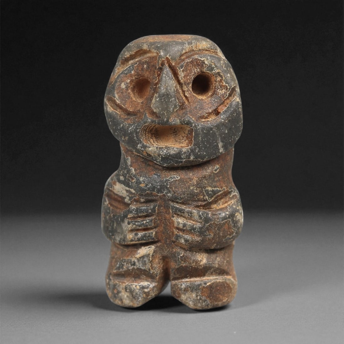 A Taino Carved Stone Idol, Late Ceramic Age, circa 1200-1500 CE, 53LD (1 of 2)