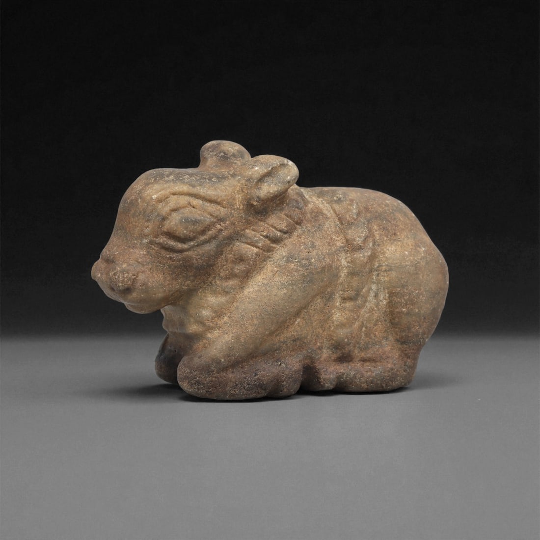 An Indus Valley Stone Bovine Figurine, 3rd Millennium BCE, 20ZA (1 of 2)