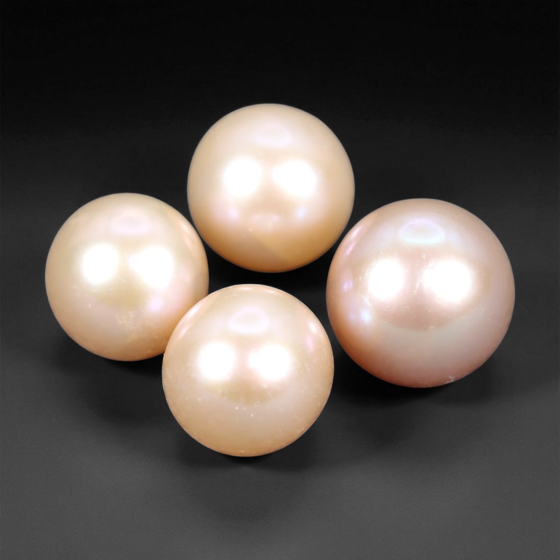 7.00 - 7.9 mm Pastel Freshwater Pearl Selection - Natural Round Group of Four, 15XF (1 of 1)