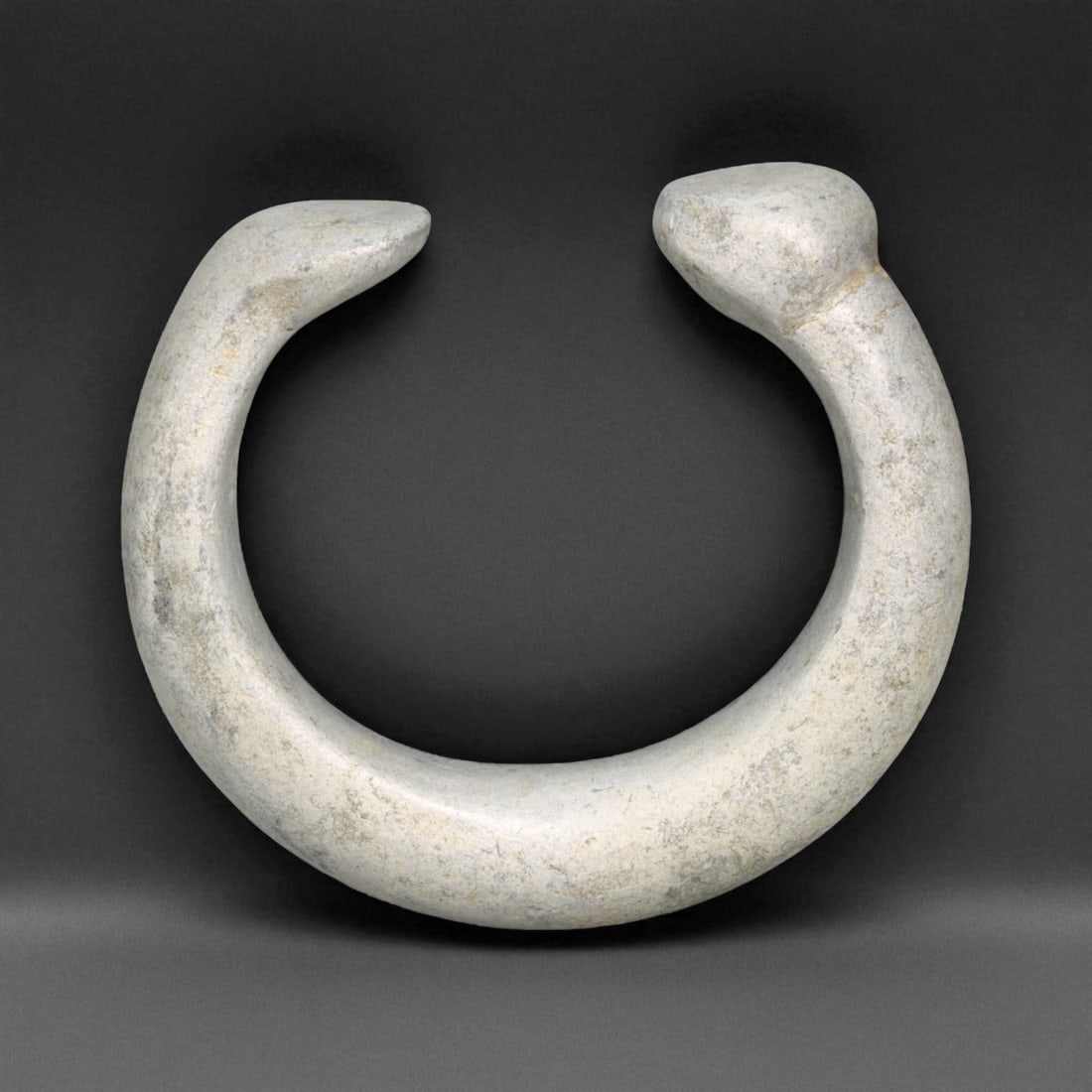 Antique West African Bulb Terminal Aluminum Trade Bracelet, Early 20th Century, 8cm, 69g, 19C (1 of 3)